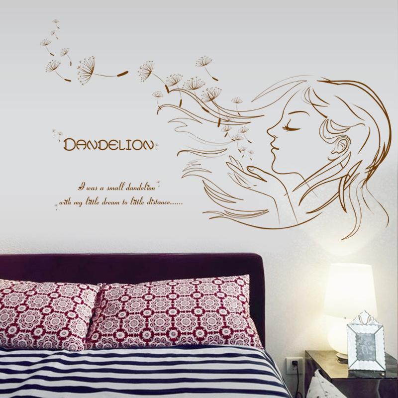 

Girl In Wind Wall sticky Decor