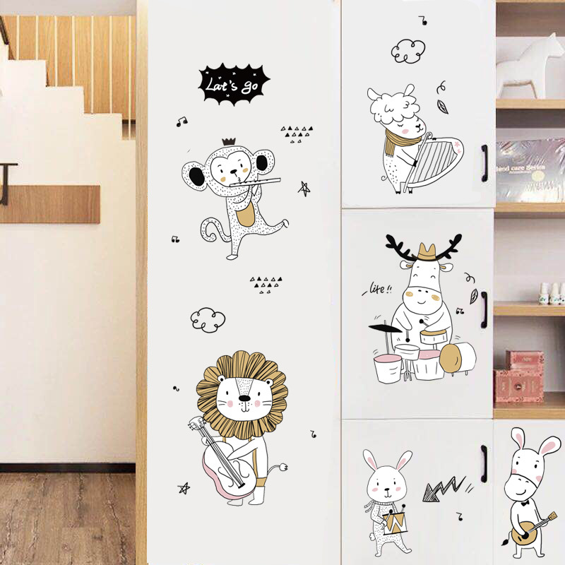 

Animals Playing Music Sticky Wall Decor