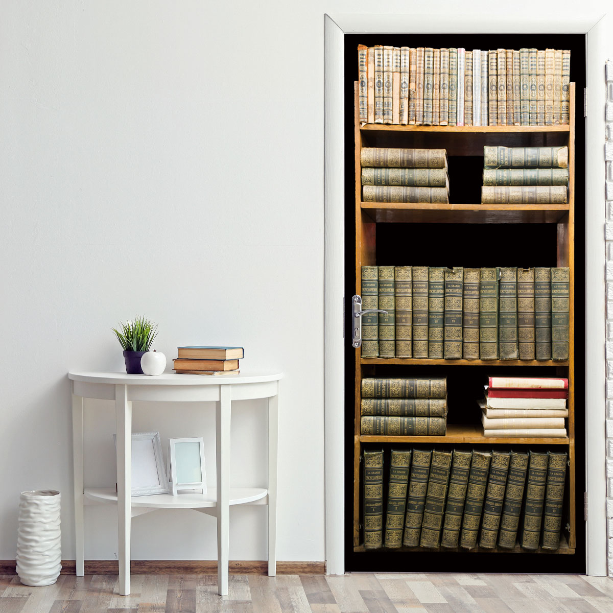 

3D Bookshelf Design Door Decor