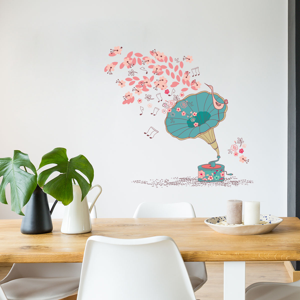 

Flower Music Notes Wall Decor