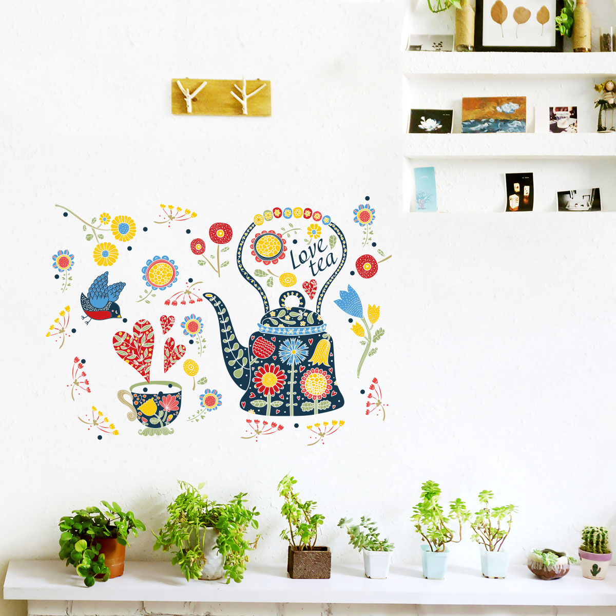 

Colorful Teapot Sticky Wall Decor