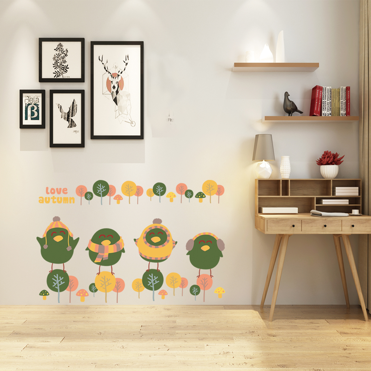 

Cartoon Chick Sticky Wall Decor