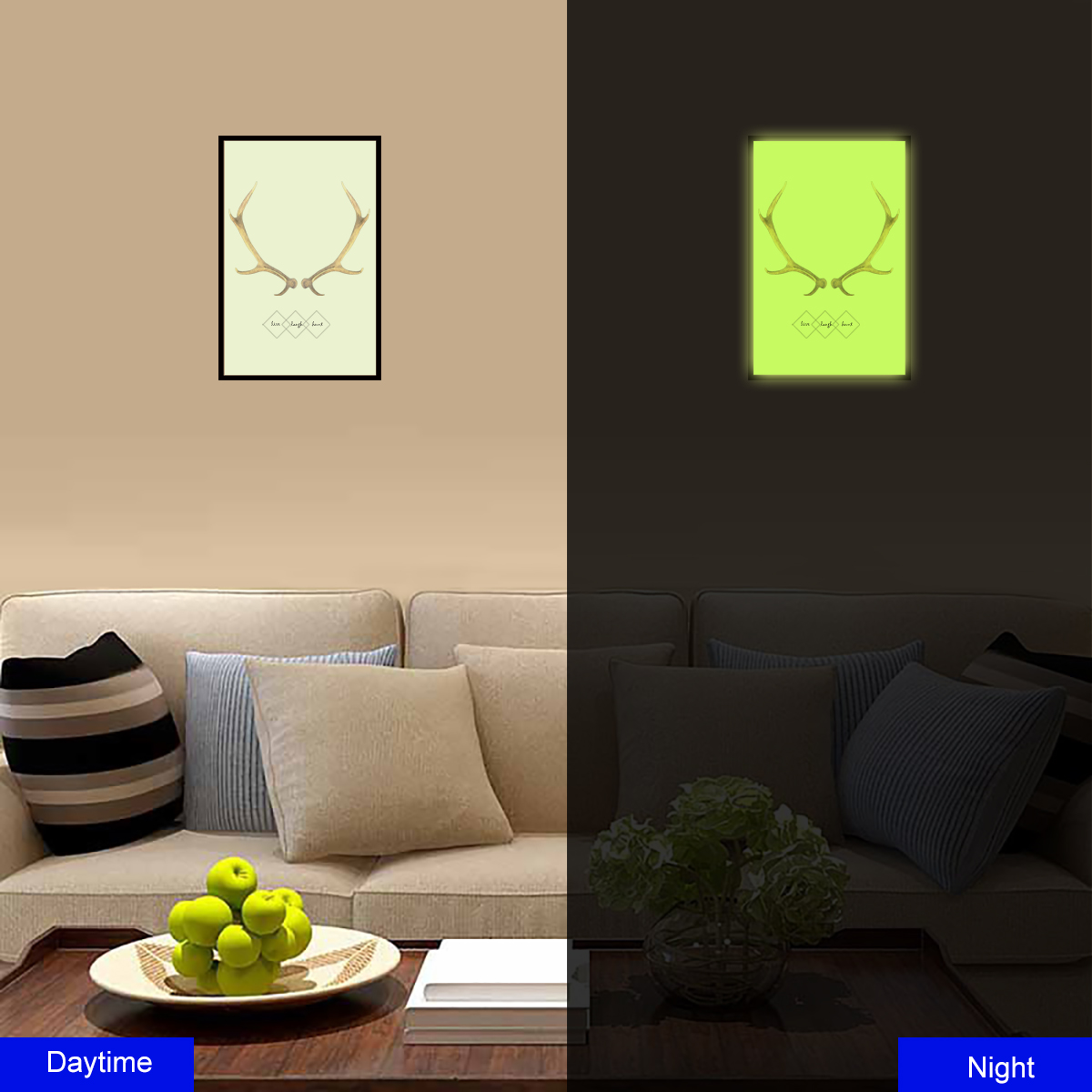 

Nordic Style Antler Creative Decoration Luminous Wall Sticker