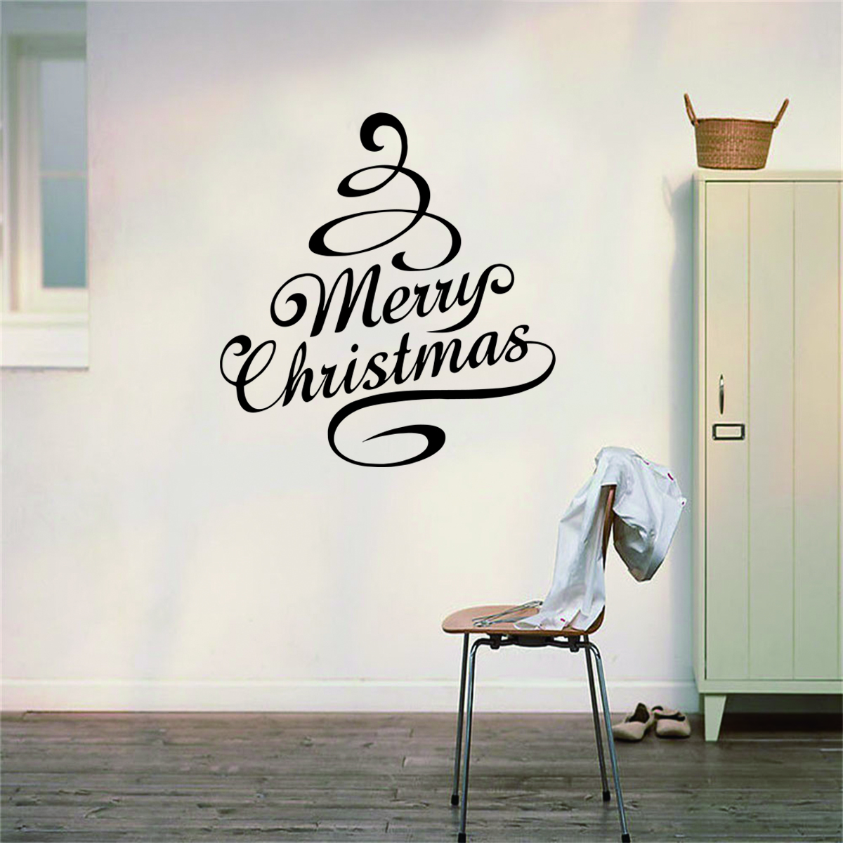 

Christmas Tree Letter Window Glass Wall Stickers
