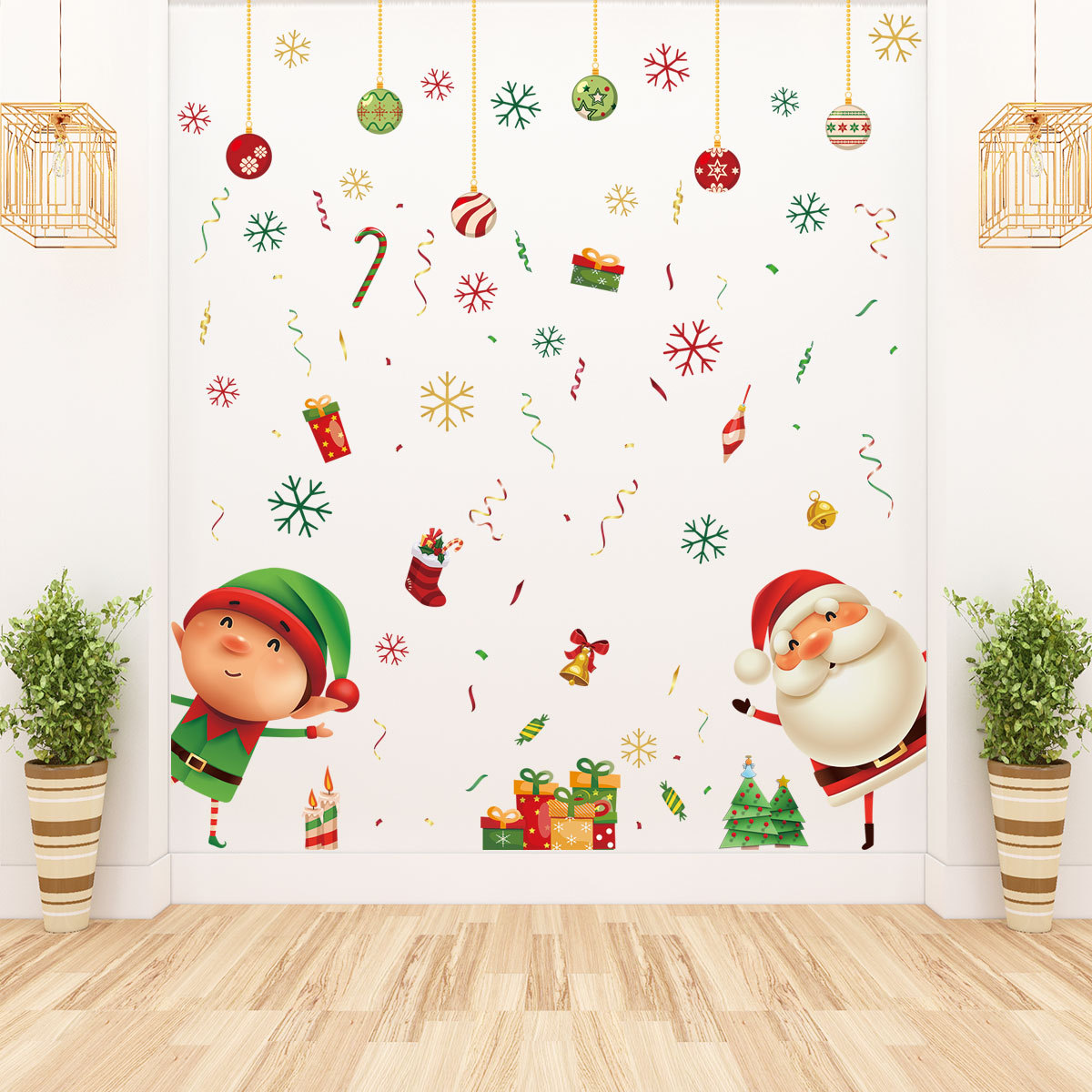 

Christmas Cute Santa Wall Decor