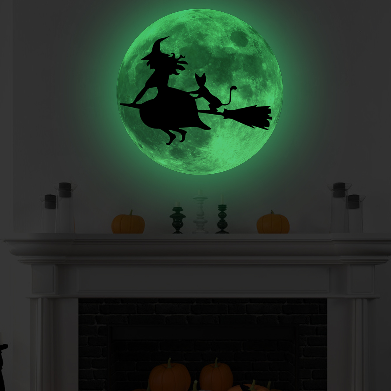

Halloween Glow Wall Stickers for Halloween Wall Decoration, Removable Luminous Wall Stickers