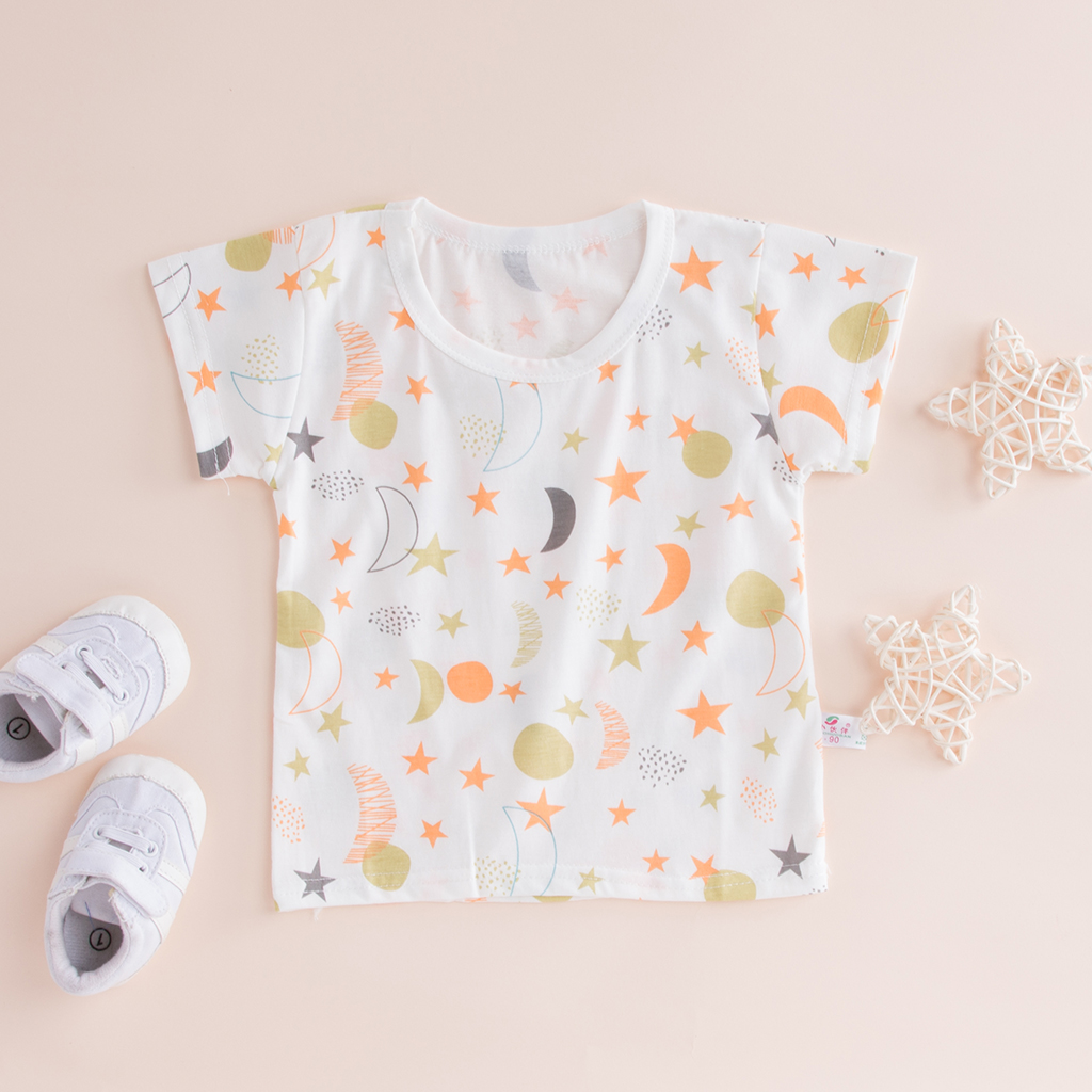 

Baby / Toddler Stars and Moon Print Tee (No shoes)