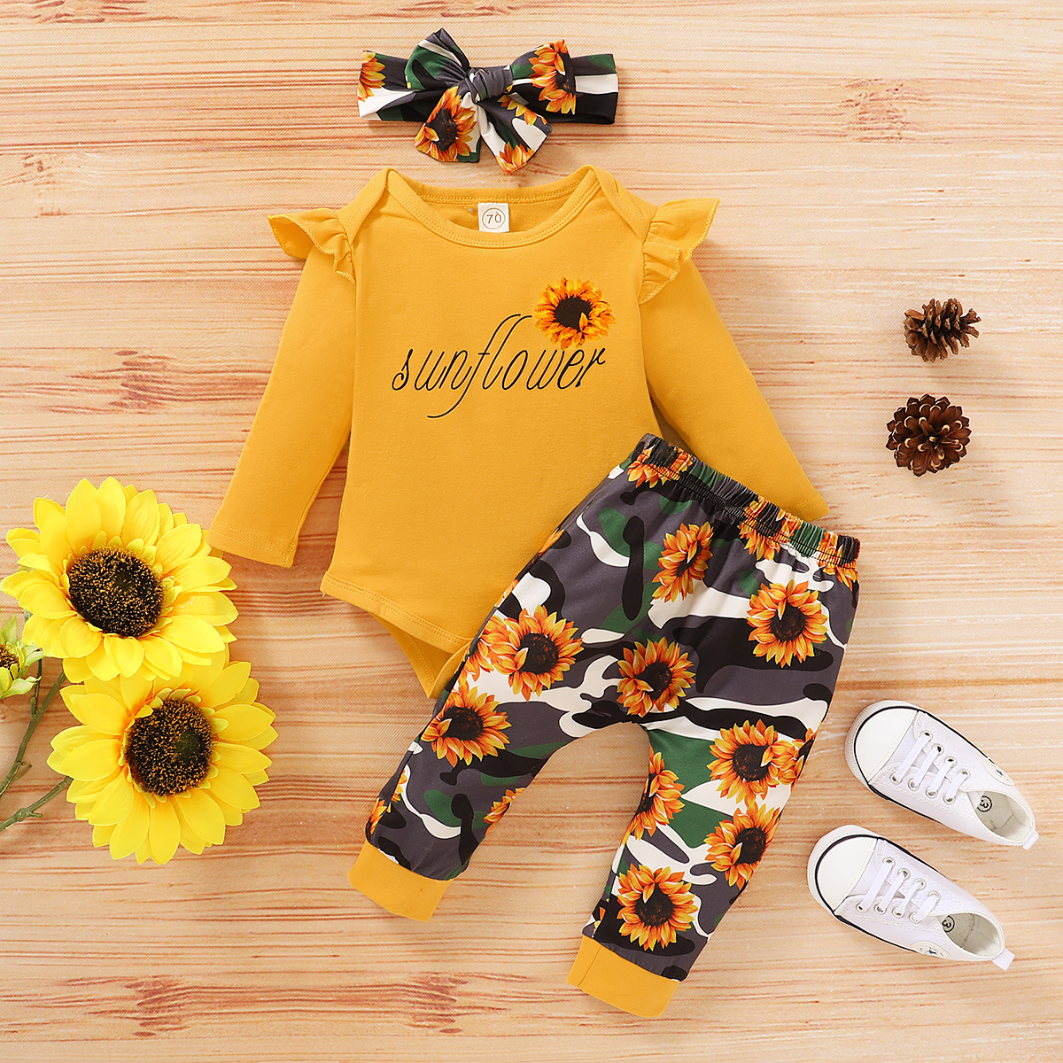 

Baby Girl Floral Camouflage Sets