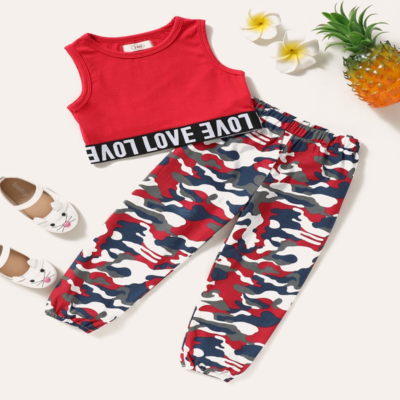 

2-piece Baby / Toddler Camouflage Top and Pants Set