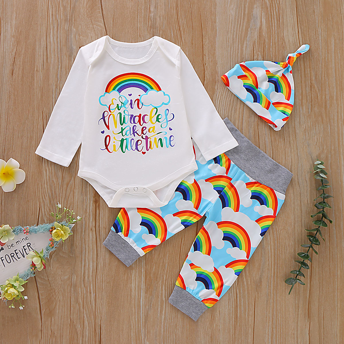 

Baby Unisex Sweet Rainbow Baby's Sets