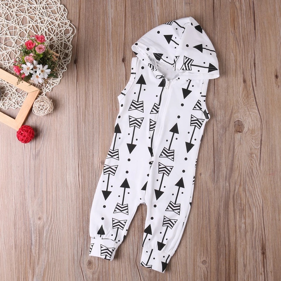 

Baby Arrow Hooded Jumpsuit