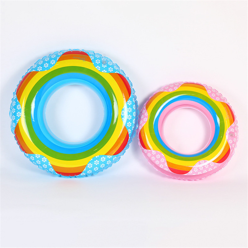 

Rainbow Color Swimming Ring