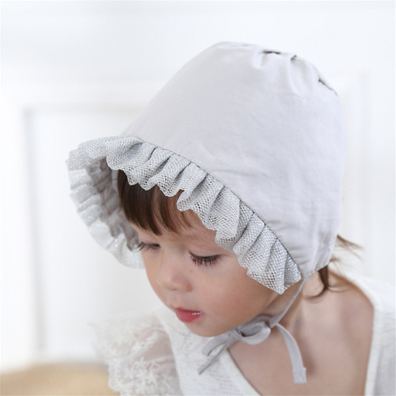 

Baby Girl Solid Ruffled Princess Hat