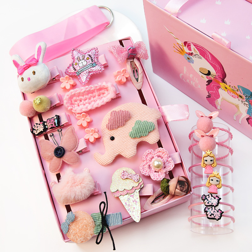 

24-piece Toddler Girls Cartoon Head Clip