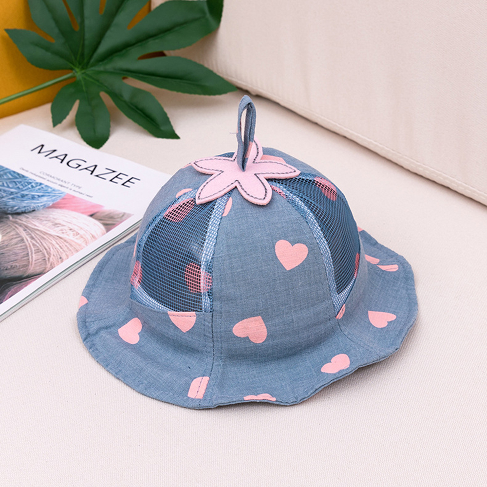 

Baby / Toddler Heart Print Hollow Out Mesh Sunproof Hat