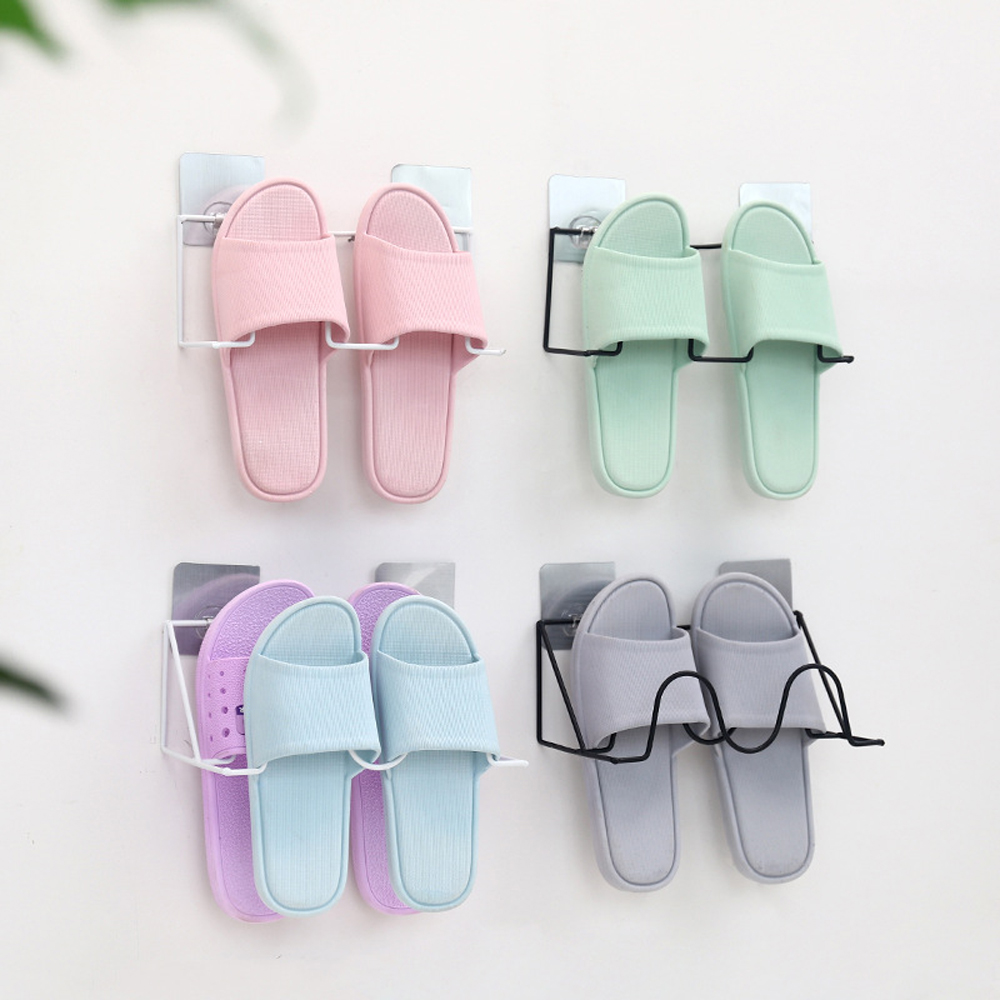 

Sticky Hanging Slippers Organizer