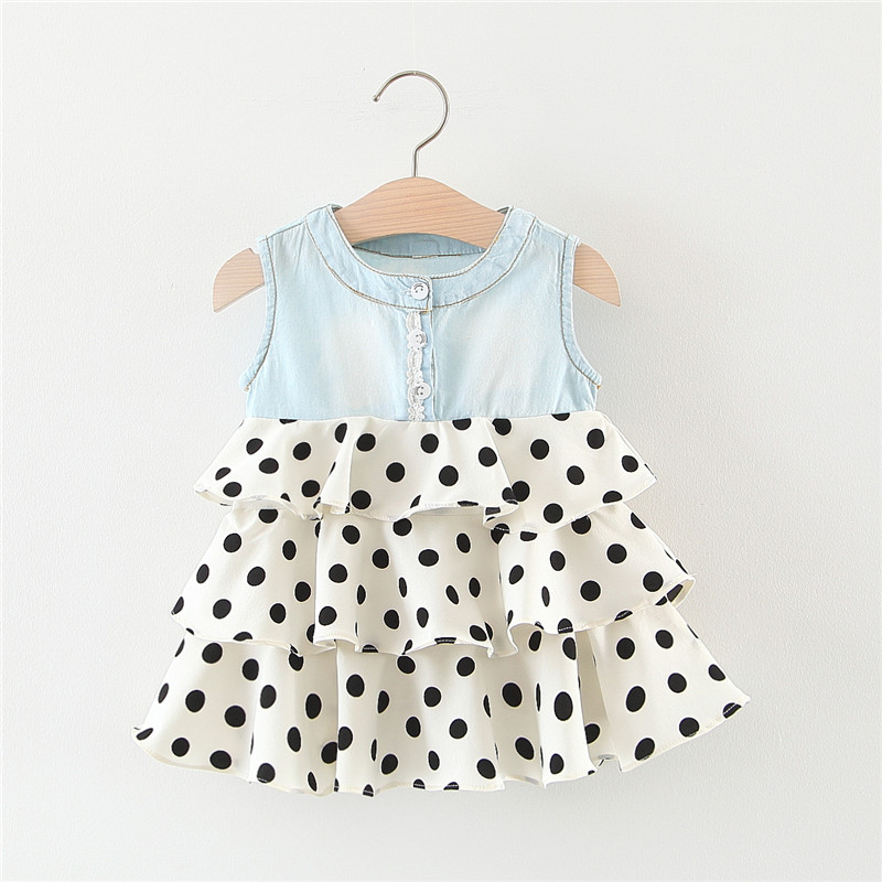 

Polka Dot Print Sleeveless Cake Dress