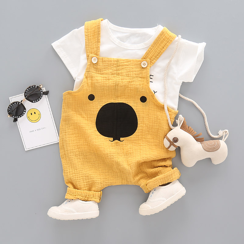 

Baby / Toddler Bear Tee and Overalls Set