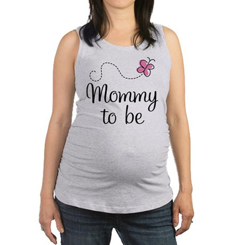 

Fashionable Print Maternity Sleeveless Top