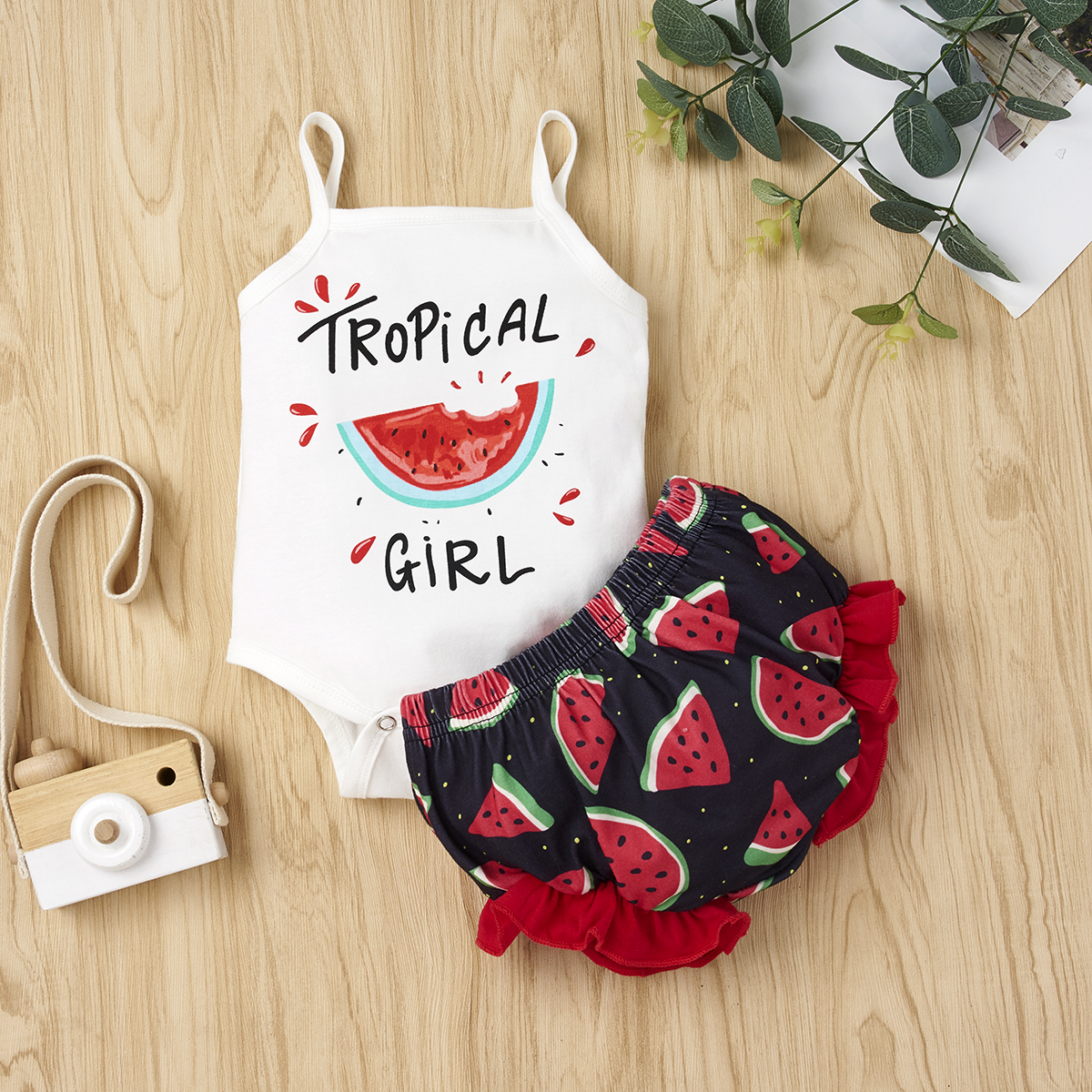 

Baby Girl Watermelon Print Sets