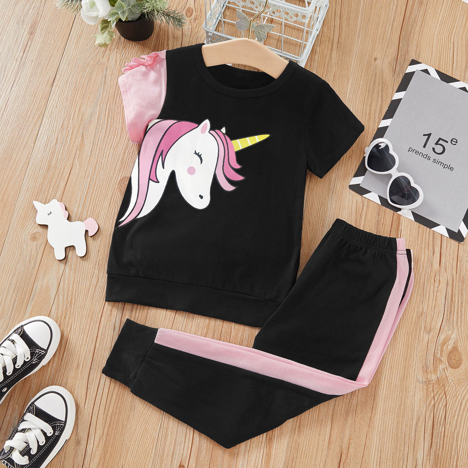 

2-piece Baby / Toddler Unicorn Tee and Pants Set