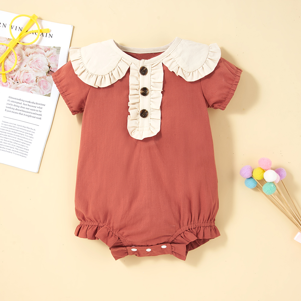 

Baby Doll Collar Retro Rompers & Bodysuits