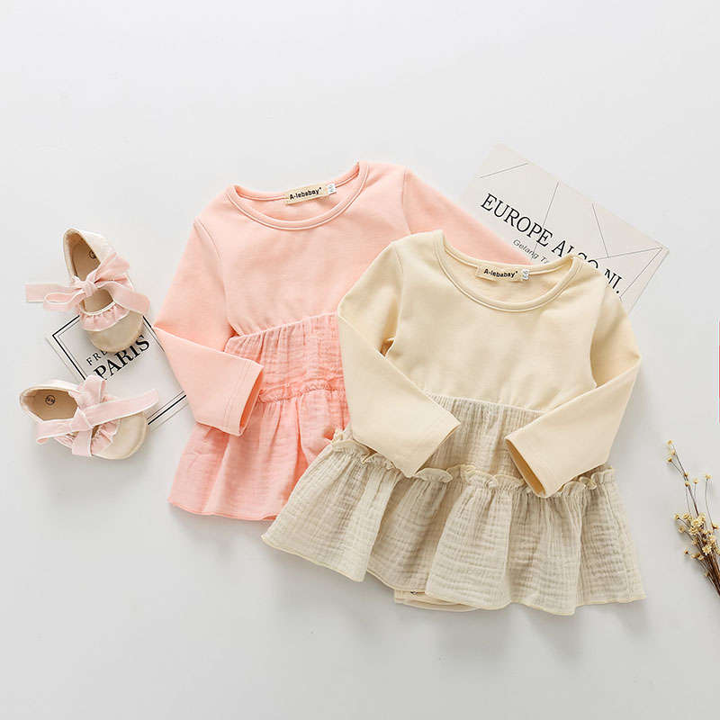 

Baby Comfy Solid Bodysuit Dress