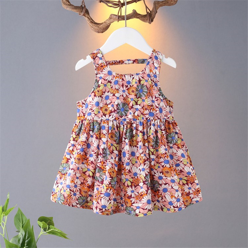 

Baby Girl Floral Sleeveless Dress