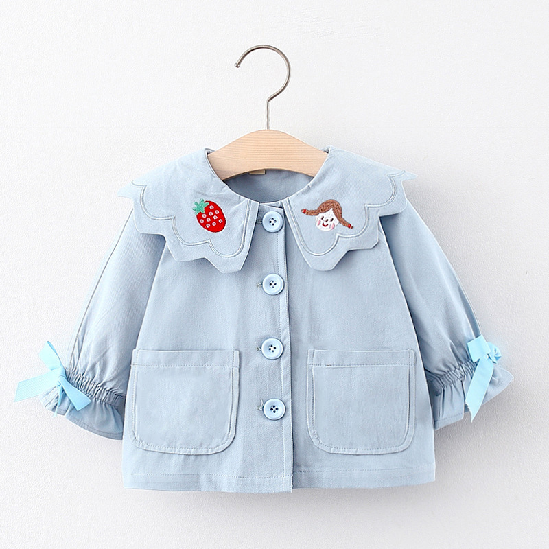 

Baby Girl Sweet Heart-shaped Coat & Jacket Long-sleeve Cotton Infant Cloth
