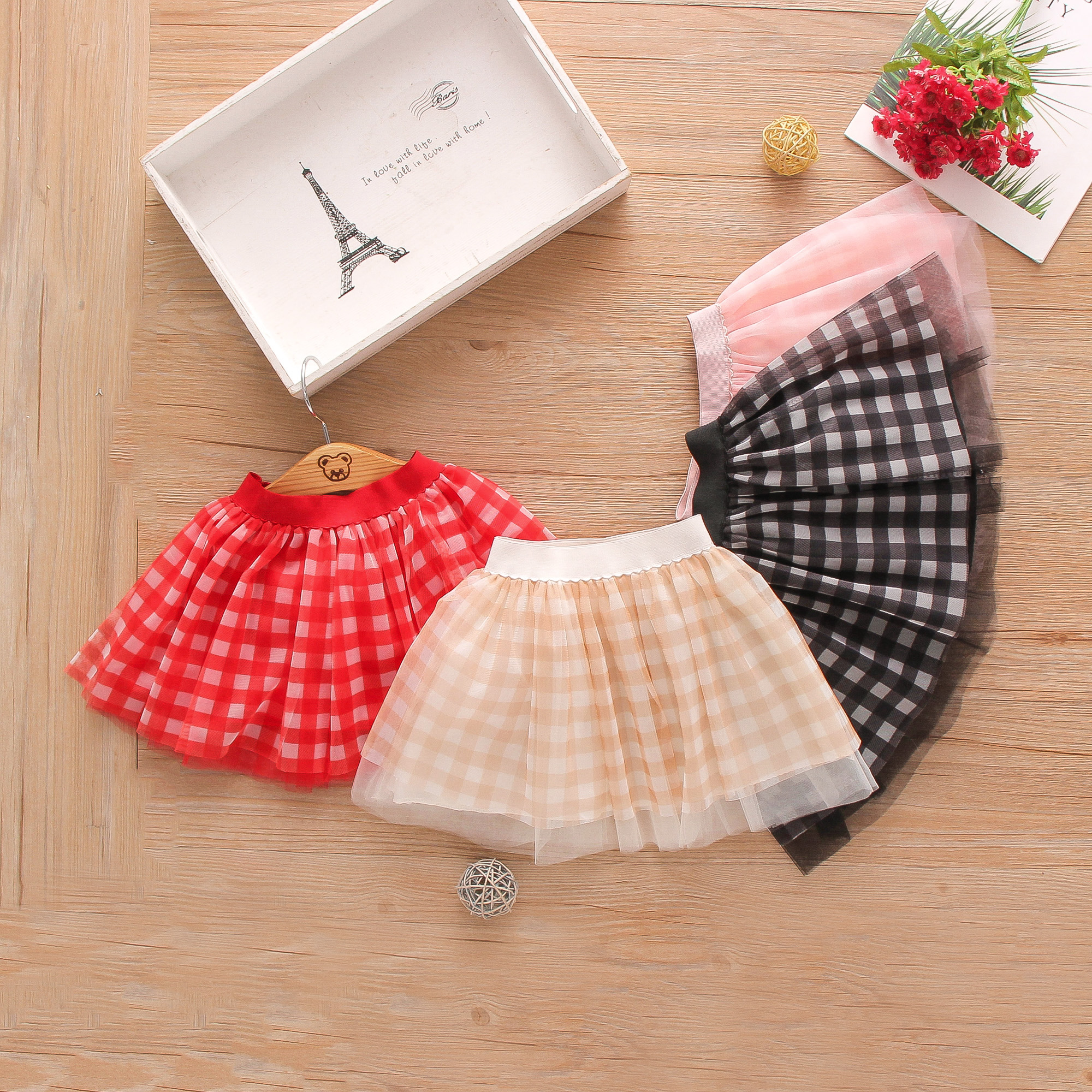 

Baby Girl Plaid Sweet Skirts Cotton Tutu dress
