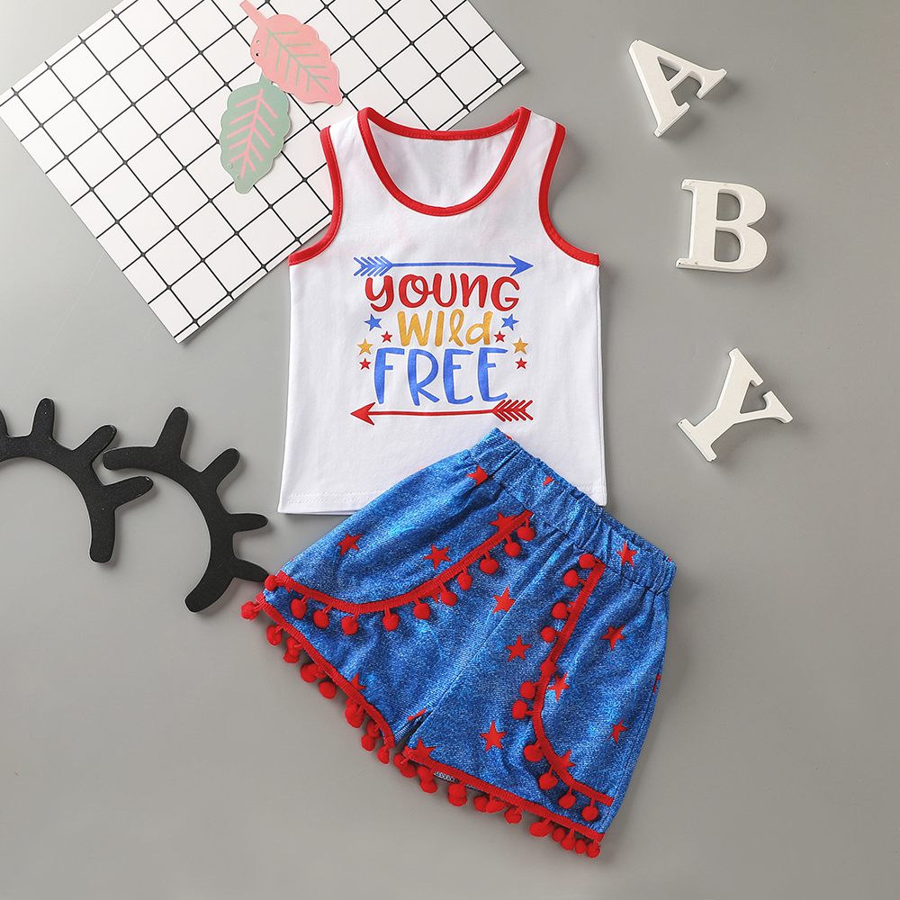 

Baby Independence Day Print Tank and Shorts Set