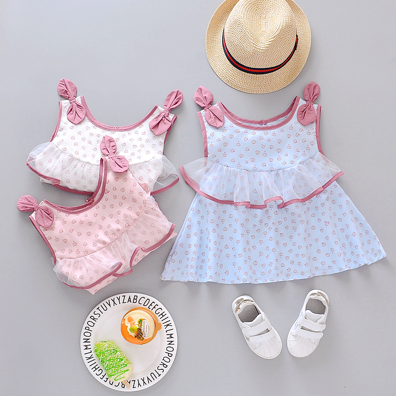 

Baby / Toddler Lovely Cartoon Pumpkin Allover Shoulder Bow Tulle Decorative Sleeveless Dress