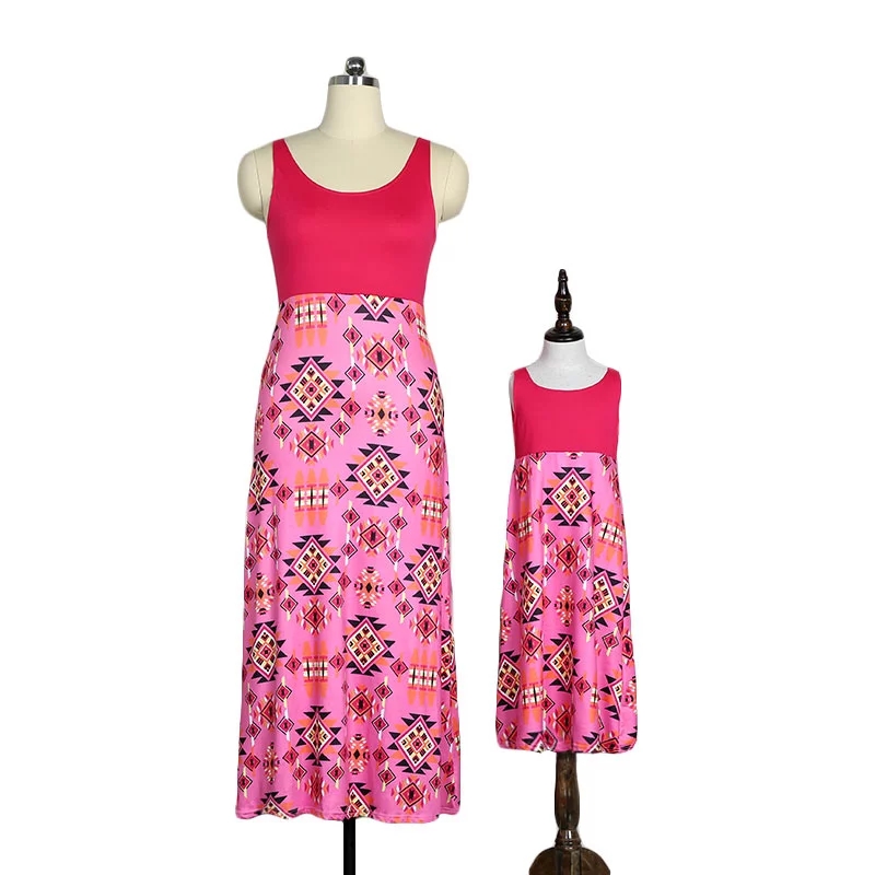 

Plaid Printed Vest Matching Dresses