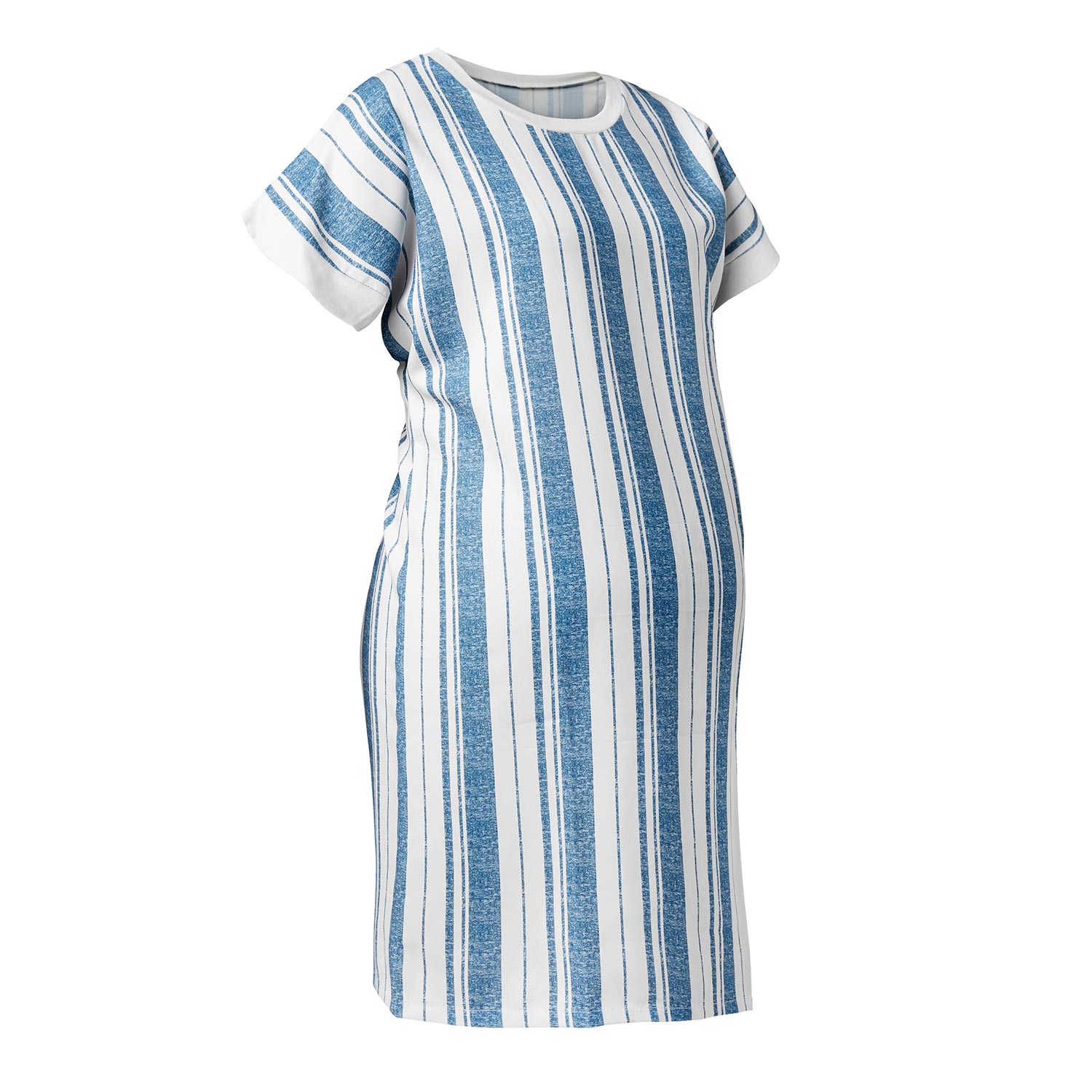 

Casual Striped Short-sleeve Maternity Dress