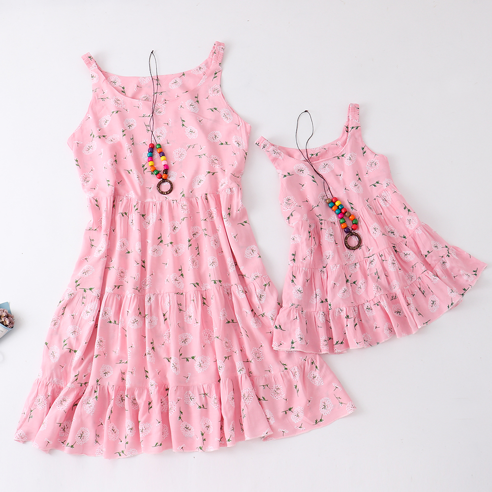 Cute Printed Matching Dresses