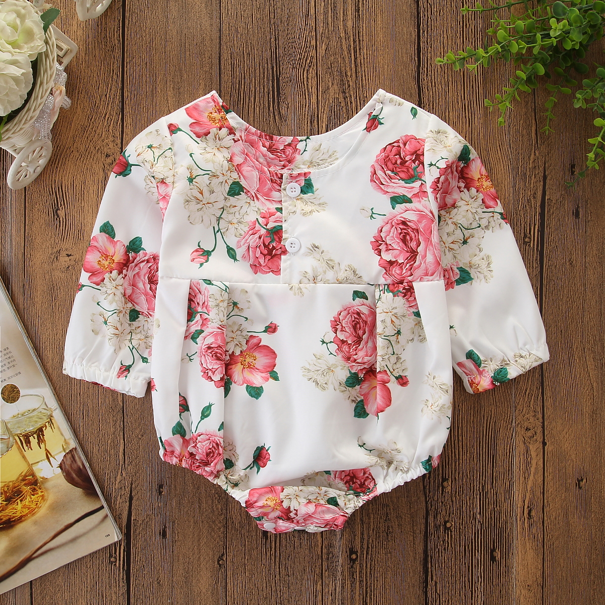 

Baby Rose Floral Bodysuit