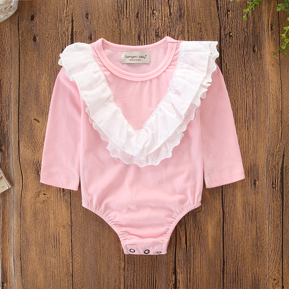 

Baby Lace Decor Long-sleeve Bodysuit