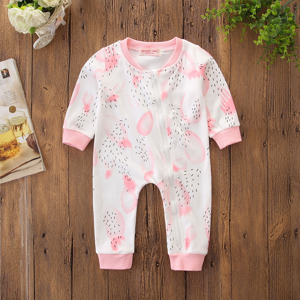 

Baby Zipper Design Cactus Jumpsuit