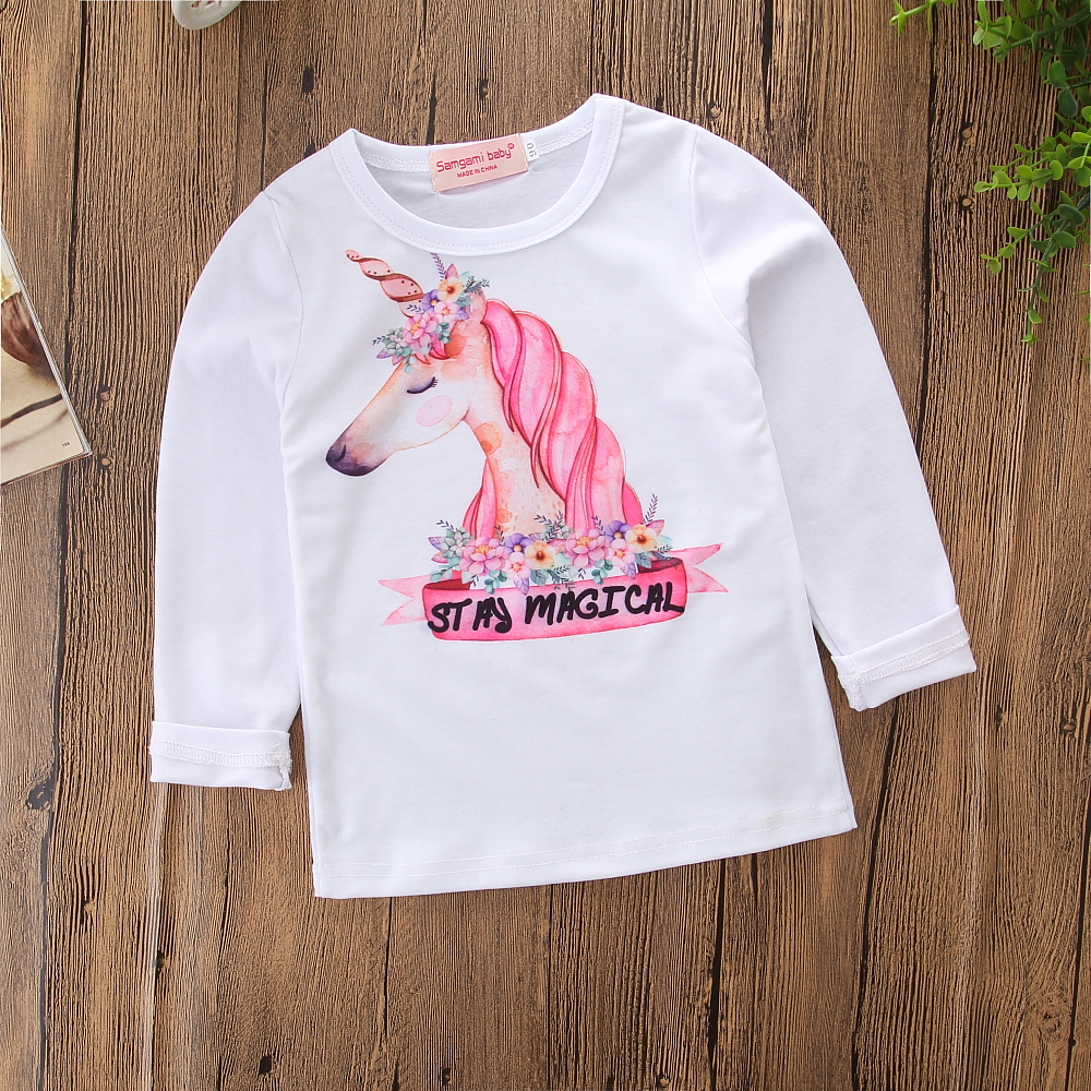 

Baby / Toddler Beautiful Unicorn Print Long-sleeve Tee