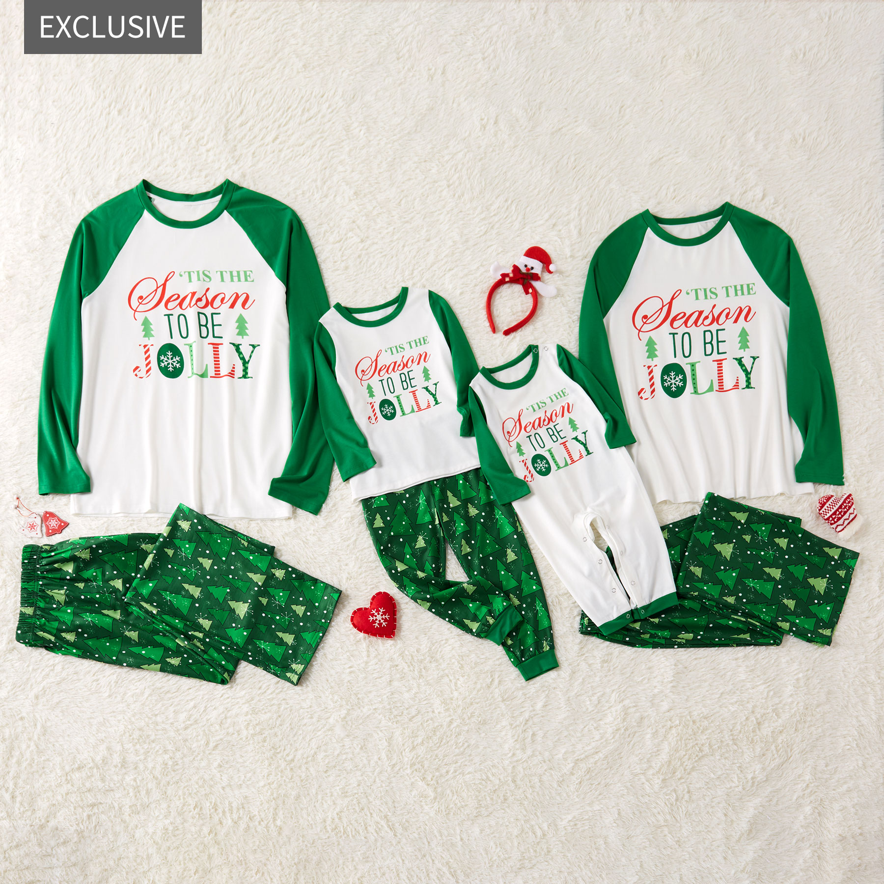 

Mosaic Family Matching Snow Top and Pants Pajamas Set for Dad - Mom - Kid - Baby