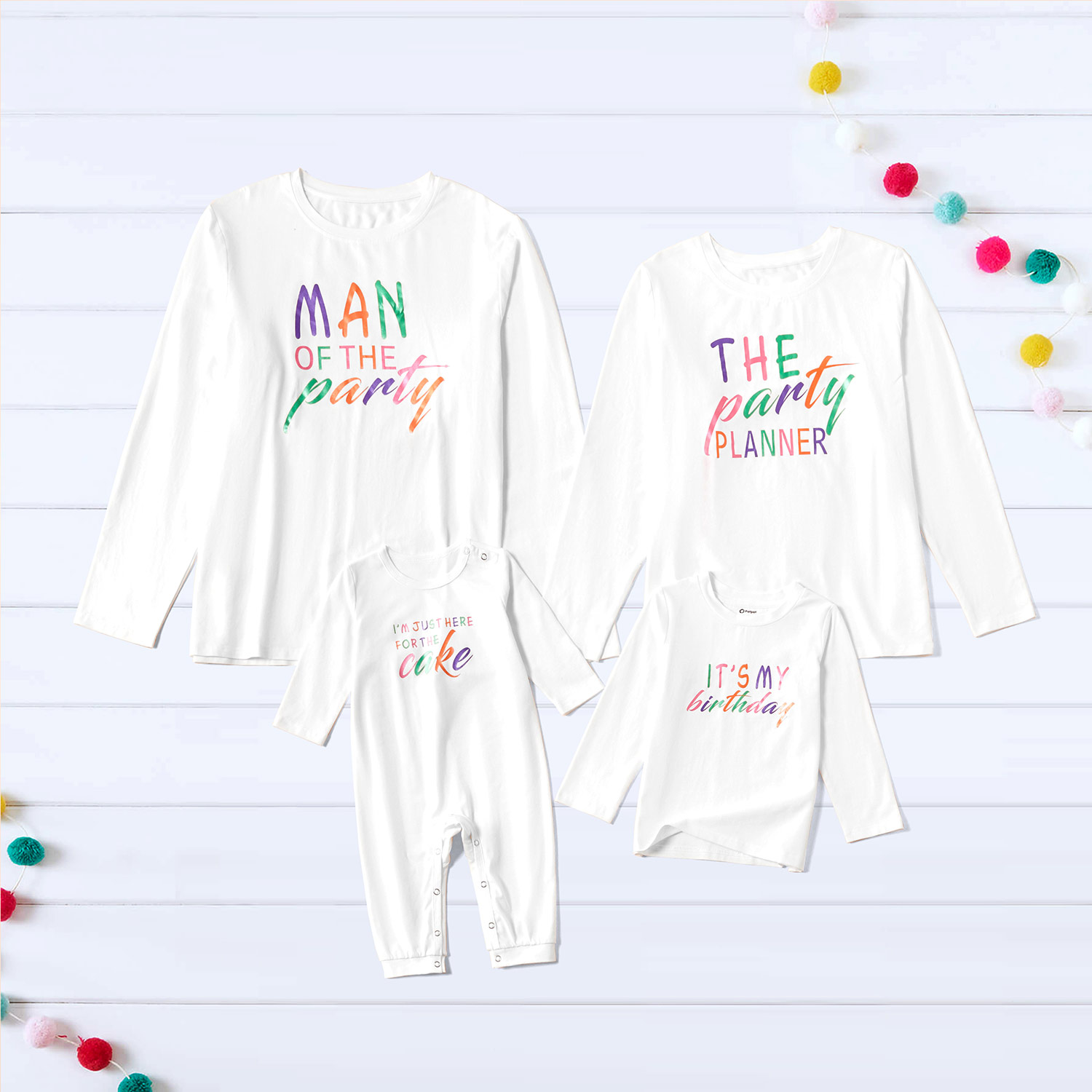 

Mosaic Party Series Cotton Family Matching Tops