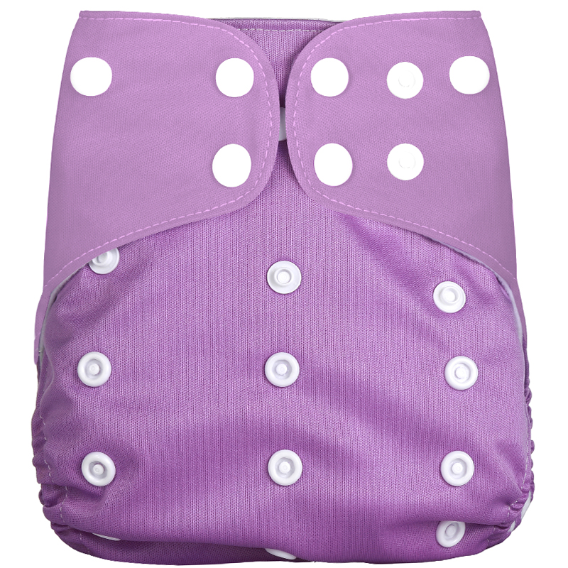 

Waterproof Adjustable Purple Print Cloth Diaper