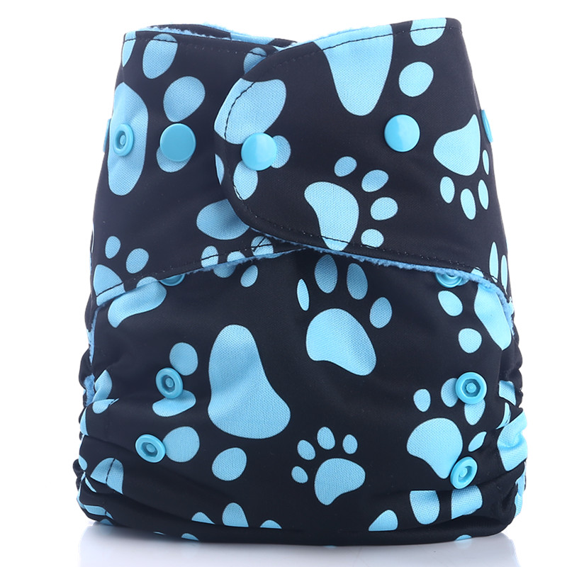 

Waterproof Adjustable Claw Print Pocket Diaper