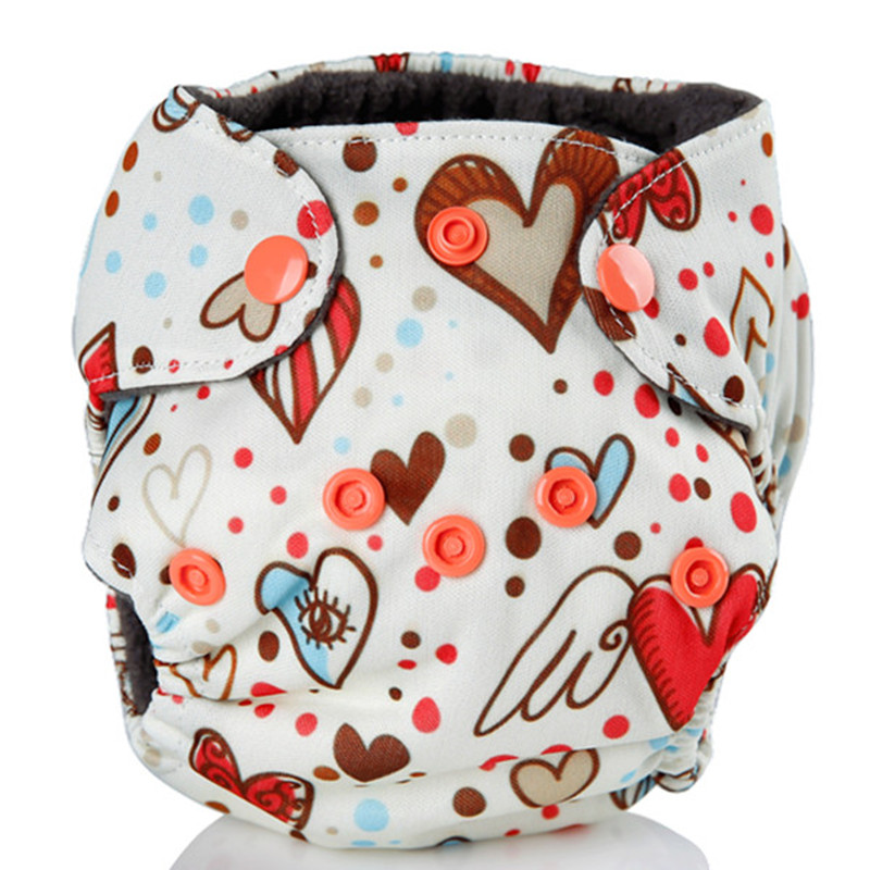 

Reusable Waterproof Wing Print All in One Cloth Diaper