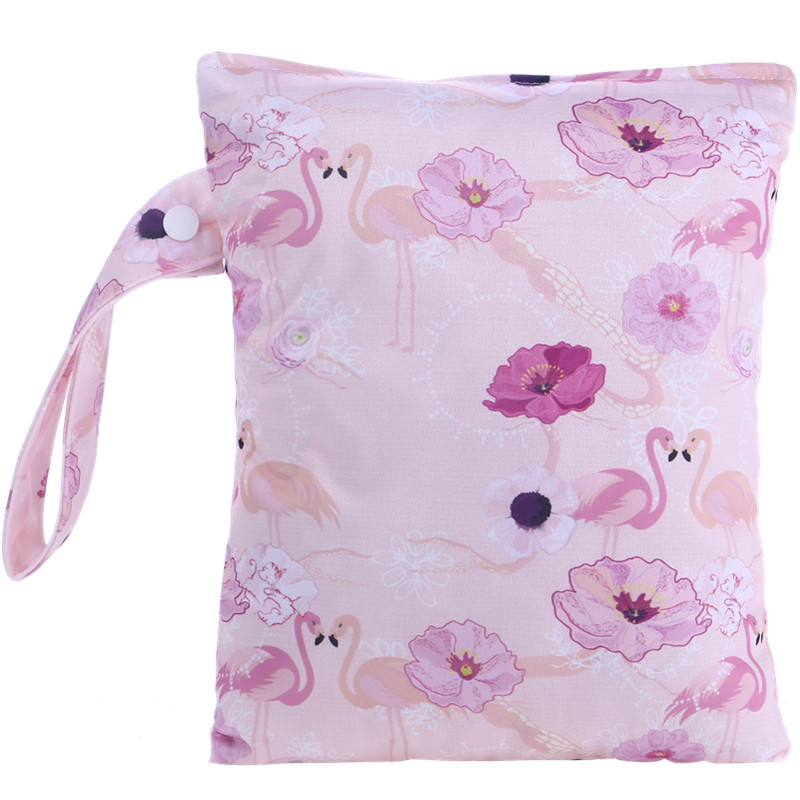 

Waterproof Flamingo Print Cloth Diaper Wet/Dry Bags
