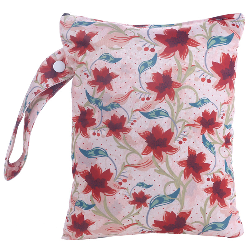 

Waterproof Floral Print Cloth Diaper Wet/Dry Bags