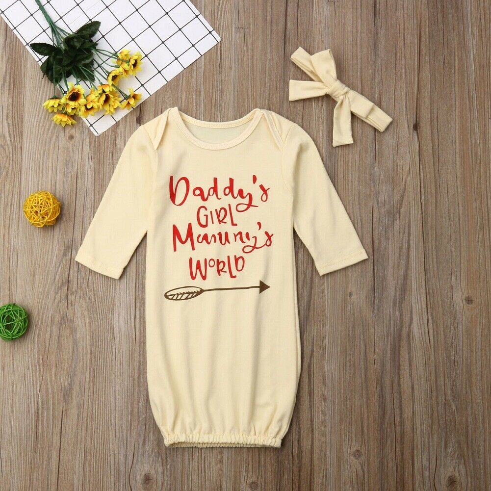 

Letter Print Sleeping Bag and Headband Set