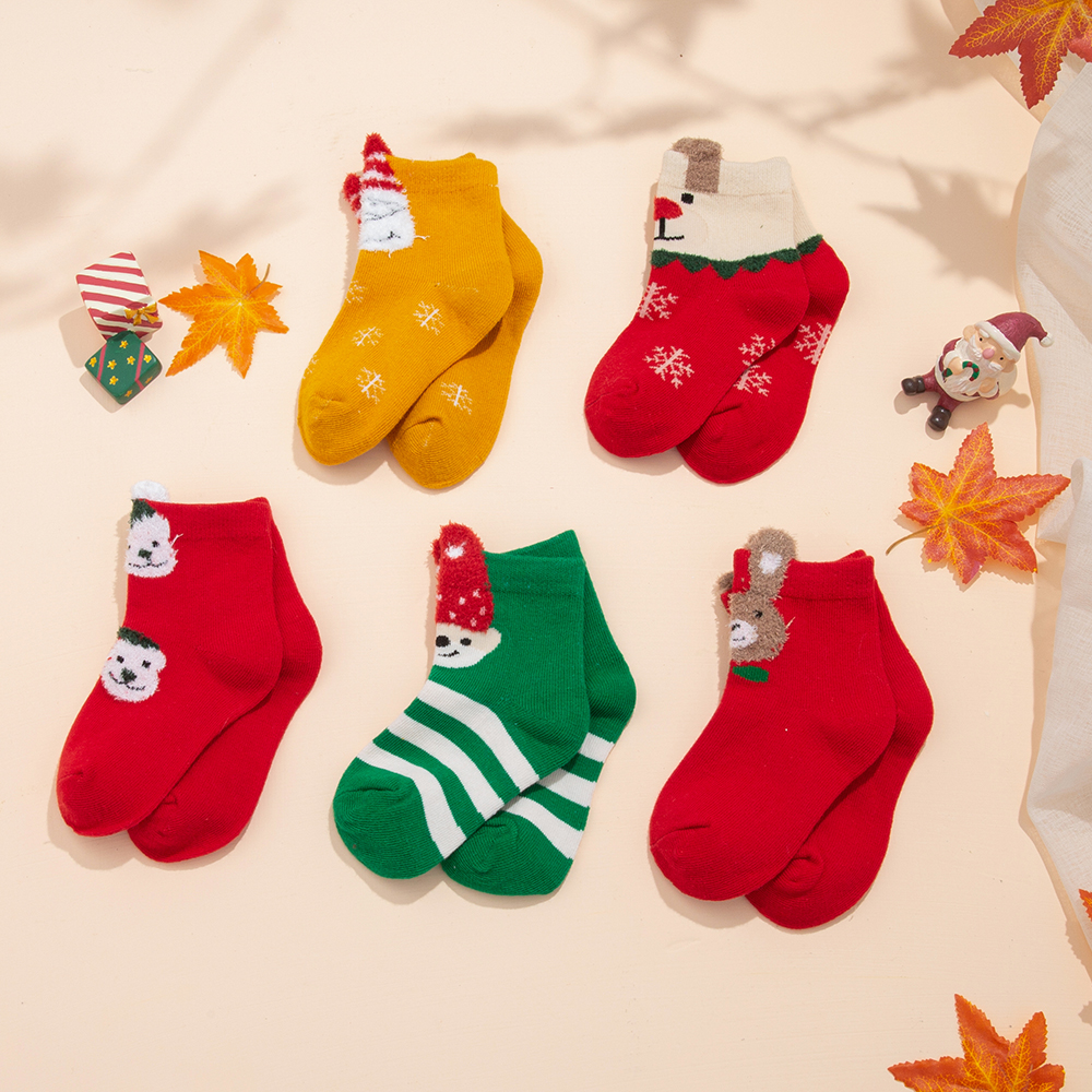 

5-pack Baby / Toddler / Kid Christmas Socks
