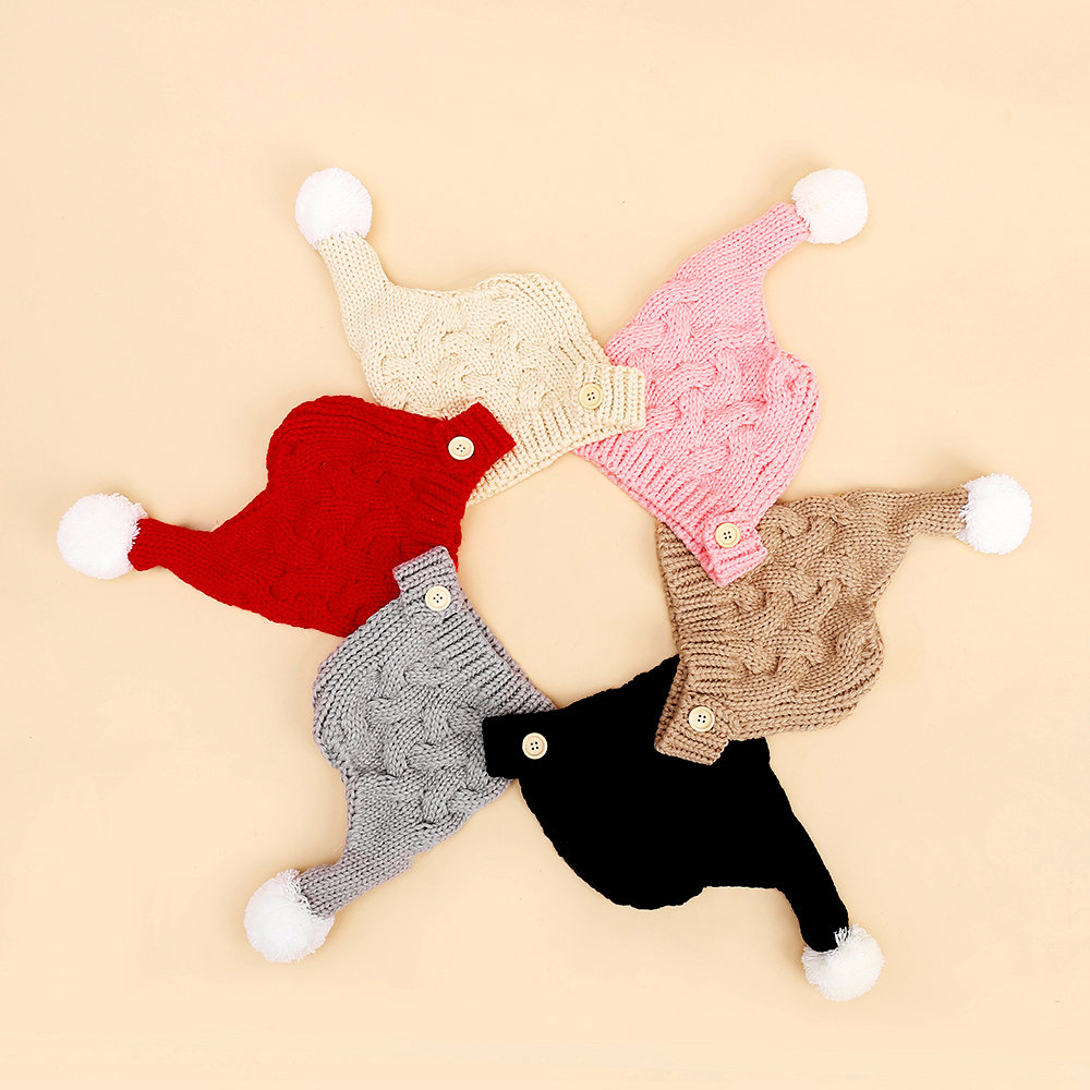 

Baby / Toddler Pompon Solid Knitted Hat