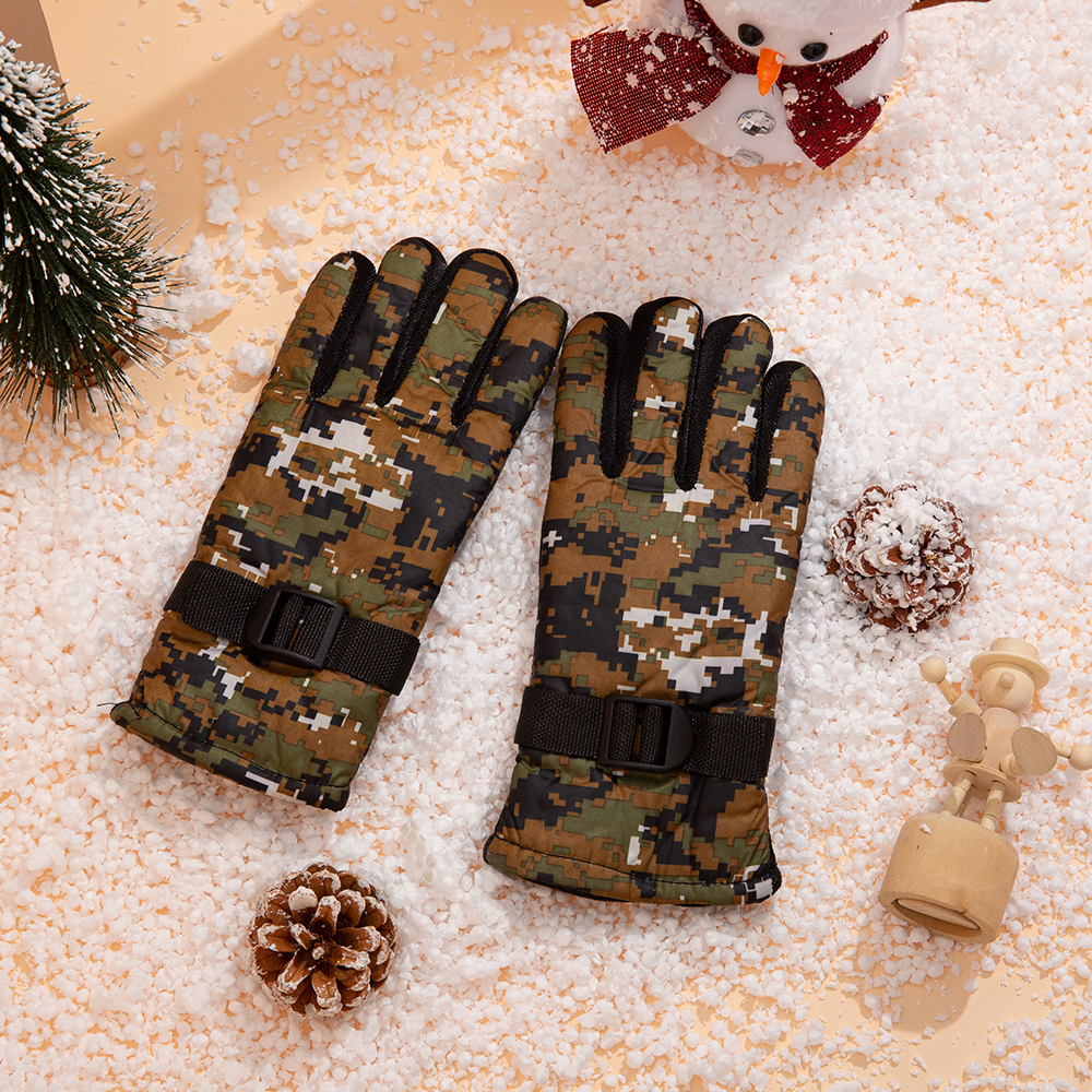 

Toddler / Kid Winter Warm Camouflage Adjustable Gloves